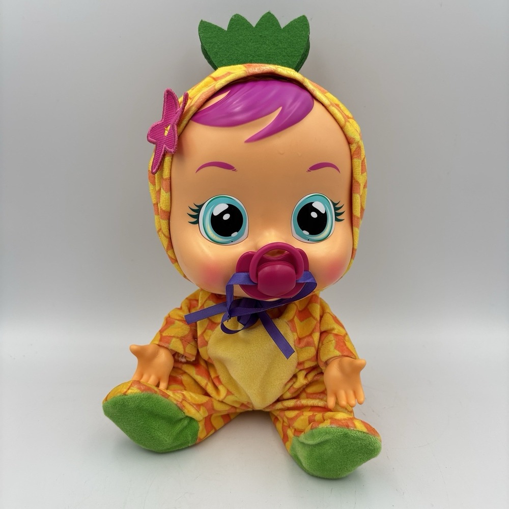 Cry Babies Toy Doll Tutti Frutti Pia Pineapple Interactive Baby W/ Real Tears